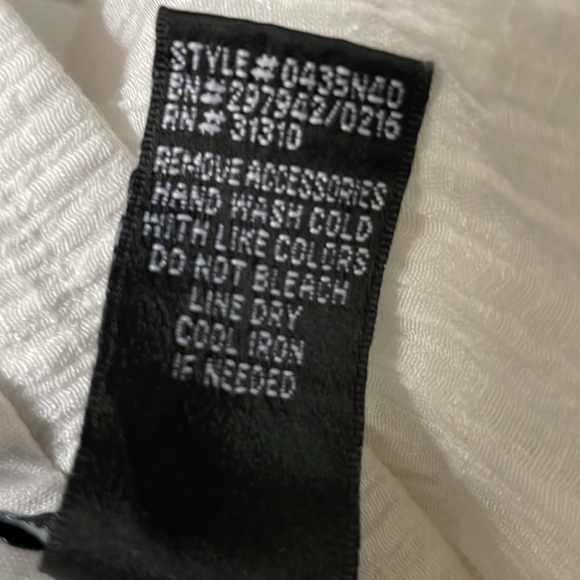 Alyz white long gauzy skirt lined size Large - Picture 4 of 5